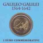 2-Euro Gedenkmünze San Marino 2005 Galileo Galilei
