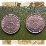 5 Reichs-Pfennig Deutsches Reich 1938