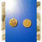 5 Pfennig der Deutschen Mark 1990
