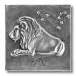 Silber-Kunsttafel Sternzeichen Löwe