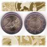 2 Euro  sterreich WWU 1999-2009 Einführung des Euro