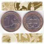 Kleinbild 1 Euro Slowakei 2009