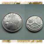Belgische 1 Franc Münze-Belgien 1989 bis 1993