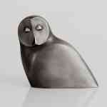 Silber-Skulptur Eule von Raimund Schmelter