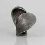 Silber-Skulptur Oyster von Pierre-Paul Maille
