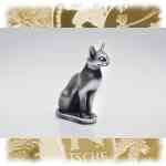 Silber Skulptur Katze Open Art