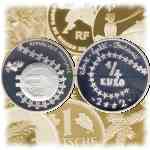 1/4 Euro Kinder-Euro von Frankreich 2002 Silber