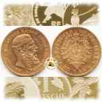 20 Goldmark Kaiser Friedrich König von Preußen 1888