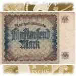 5000 Mark/Reichsmark Deutsche Reichsbanknote Vorderseite