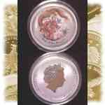 1/2 Unze Silber Australien Lunar 2012 Drache