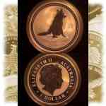 1 Unze-oz Lunar Year of the Dog / Hund Australien 2006 Silber