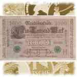 1000 Mark/Reichsmark Deutsche Reichsbanknote Vorderseite