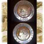 Kursmünze von Italien zu 500-Lire von 1991 (1983 bis 2001)
