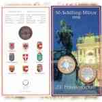 Münze 50 Schilling  sterreich 1998 EU-Präsidentschaft im Blister