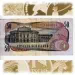 Banknote zu 50 Schilling von  sterreich - Rückseite