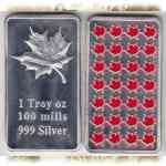 1 Troy oz 100 mills 999 Silver - Silberbarren-Fälschung