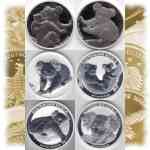 Unze Australien Silber-Koala 2008, 2009, 2010, 2011, 2012, 2014
