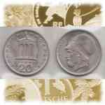 20 Drachmen - APAXMAI von Griechenland 1976-1988