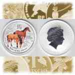 1 Unze Australien Lunar II. 2014 Jahr des Pferdes