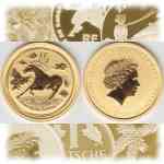 1/10 Unze Goldmünze Australien Lunar Pferd 2014