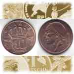 50 Centimes von Belgien 1956-2001, Auflagen und Wert