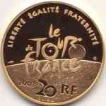 20 Euro Gold 100 Jahre Tour De France von 2003