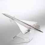 Silberkunst Passagierflugzeug Concorde