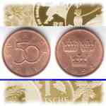 50  re-Münze Schweden - SVERIGE 1992-2009