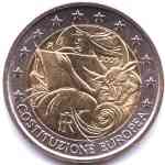 2-Euro Gedenkmünze Italien 2005 EU-Verfassung