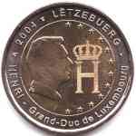 2-Euro Gedenkmünze Luxemburg 2004 Großherzog Heinrich