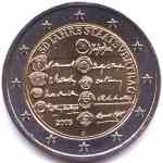 2-Euro Gedenkmünze  sterreich 2005 Staatsvertrag