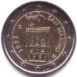 Design 2 Euro Kursmünzen San Marino 2002