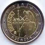 Kleinbild 2-Euro Gedenkmünze Spanien 2005 Don ...