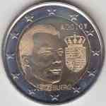 2-Euro Gedenkmünze von Luxemburg 2010 Großherzog Henri