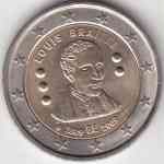 2-Euro Gedenkmünze Belgien 2009 Louis Braille