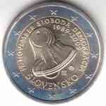 2-Euro Gedenkmünze von Slowakei 2009 Freiheit und Demokratie