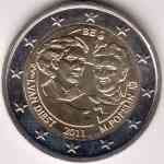2-Euro Gedenkmünze Belgien 2011 - 100 Jahre Frauentag