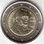 2-Euro Gedenkmünze von Italien 2010 Cavour - Camillo Benso
