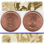 1 Cent-Münzen Mauritius 1953-1978 Hoher Wert