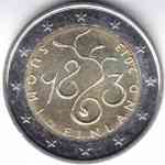 2-Euro Gedenkmünze Finnland 2013 150 Jahre Sitzung im Parlament