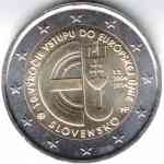 2-Euro Gedenkmünze von Slowakei 2014 10. Jahrestag EU-Beitritt
