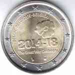 2-Euro Gedenkmünze Belgien 2014 100 Jahre Erster Weltkrieg