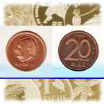 20 Francs / 20 Franken BELGIQUE / BELGIE 1994-2001
