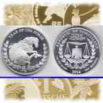 Somaliland 1000 Shillings / Schilling, Silber 2014 Jahr des Pferdes / Year of the Horse