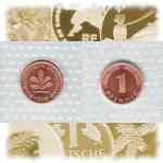 1 Pfennig der Deutschen Mark (0,01 DM) 1950-2001 ADFGJ