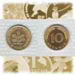 10 Pfennig Deutsche Mark 0.10 DM 1950-2001 A, D, F, G und J