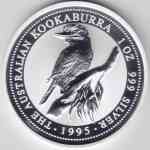 1 Unze Australien-Kookaburra Silber-Münze 1995