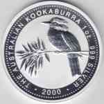 1 Unze Australien-Kookaburra Silber-Münze 2000