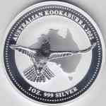 1 Unze Australien-Kookaburra Silber-Münze 2002