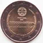 2-Euro Gedenkmünze von Portugal 2008 Menschenrechte